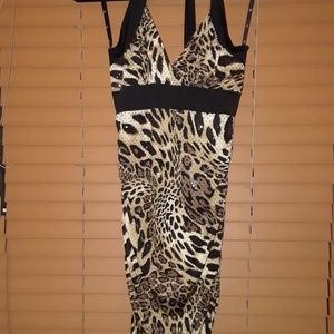 Animal Print Short Dress